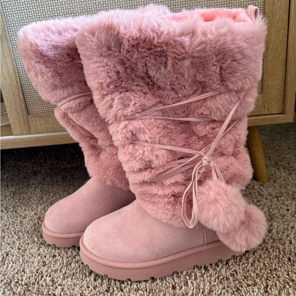 Rouge Helium Pink Winter Boots
